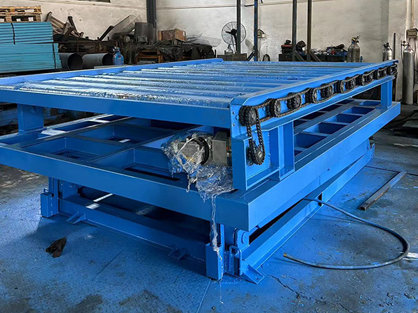 滾筒輸送升降稱重平臺